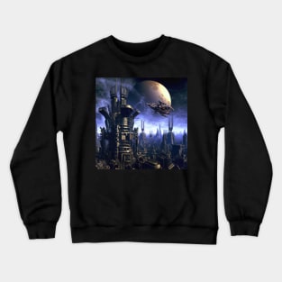 Futuristic City Crewneck Sweatshirt